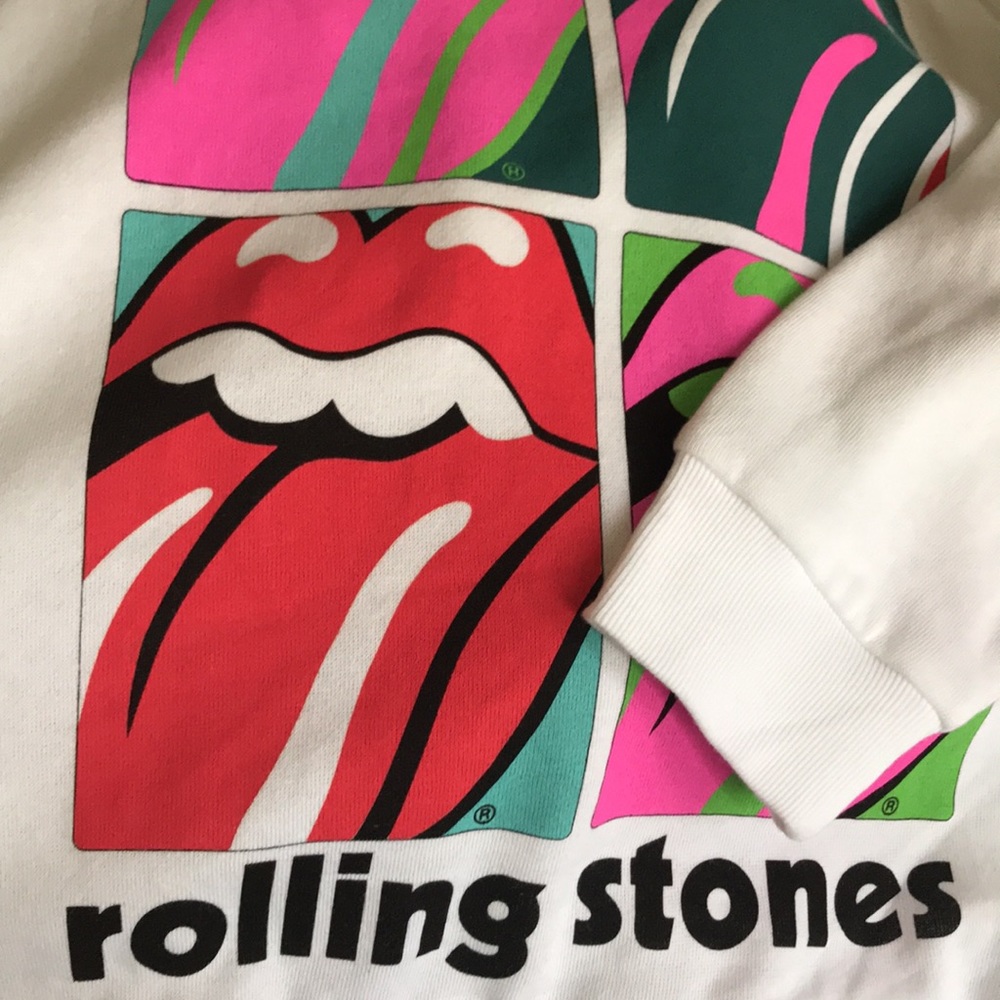 Rolling Stones Warhol Style Multi Tongue Sweatshirt